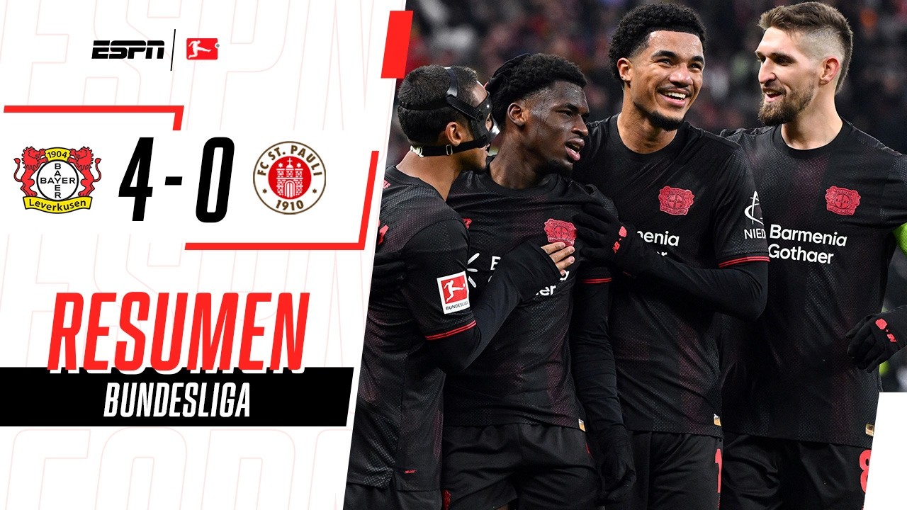 EL LEVERKUSEN SE HIZO FUERTE EN SU CASA Y GANÓ, GUSTÓ Y GOLEÓ | B. Leverkusen 4-0 St Pauli | RESUMEN