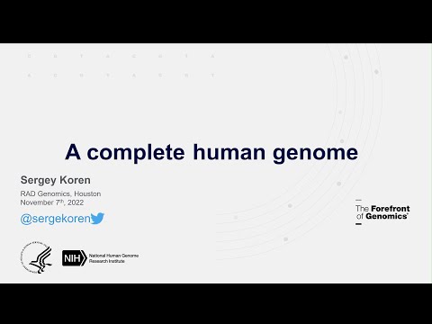 Sergey Koren: A Complete Diploid Human Genome