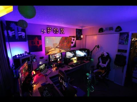 2 Minute Ultimate Gaming Room Tour 2017