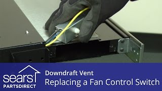 Replacing the Fan Speed Control Switch in a Downdraft Vent
