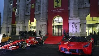 Ferrariye Milan borsasında ilk işlem günü şok
