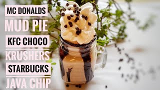 Mc Donalds Mud Pie | KFC Chocolate Krushers |Starbucks Coffee Recipe |Summer Drink | Chocolate Shake