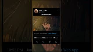 Download lagu ATTACK ON TITAN ENDING 😢 | RUMBLING| #aot #eren #aot #erendeath mp3