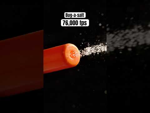 But-a-salt 76,000 fps salt gun #fps #bugasalt #slowmotion