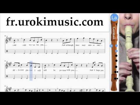 Cours de Flute à bec G. Major Lazer, Justin Bieber - Cold Water Partie#2 Partitions Mélodie