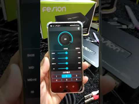 [ Chinese Version ] Fesion DSP Digital Signal Processor How to connect android apk app by Bluetooth