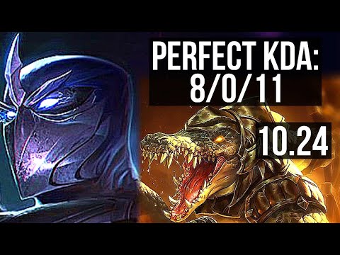 SHEN vs RENEKTON (TOP) | 8/0/11, 7 solo kills, 700+ games, Legendary | NA Master | v10.24