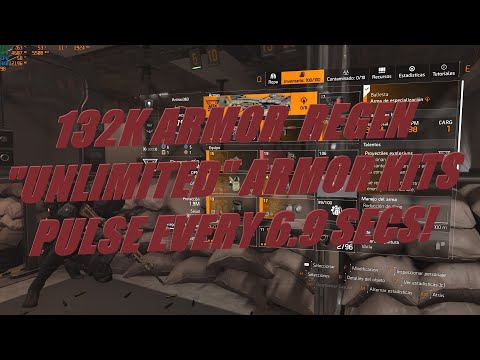 Tom Clancy's The Division 2. Full Tank Armor Regen Build, Up To 132k Armor regen. Eng/Español