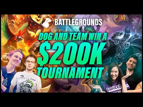 Dog and Team Win $200k Hearthstone Battlegrounds Brawl Tournament ft Thijs, Hafu and Shtan Udachi