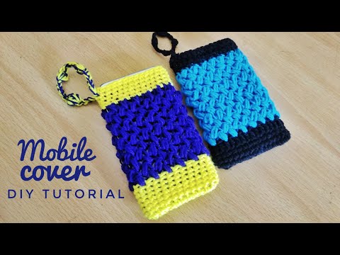 Crochet Phone Pouch |  Crochet mobile cover #2 for beginners Video