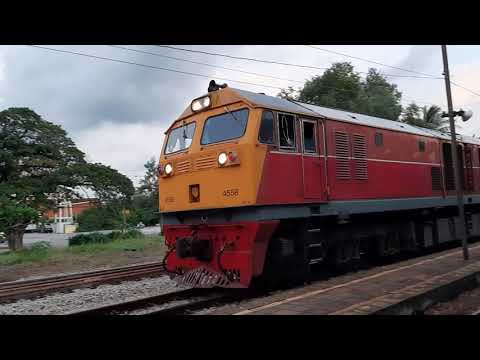 รถเร็วขบวนที่ 172 สุไหงโกลก-กรุงเทพ เข้าสถานีพัทลุง ชาลาที่2 เพื่อหลีกขบวนรถด่วนพิเศษที่ 42