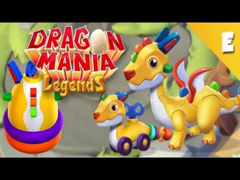Unlocking Wind Up dragon in coin spending event - Dragon Mania Legends