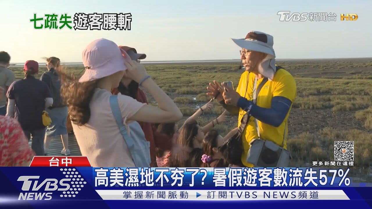 高美濕地不夯了? 暑假遊客數流失57%