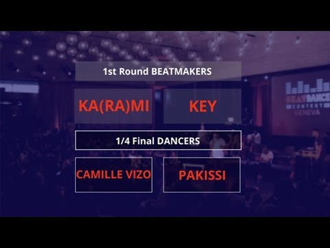 Beatdance Contest 2017 GENEVA - 1/4 final Battle - (Camille Vizo vs Pakissi - KA(RA)Mi vs KEY )