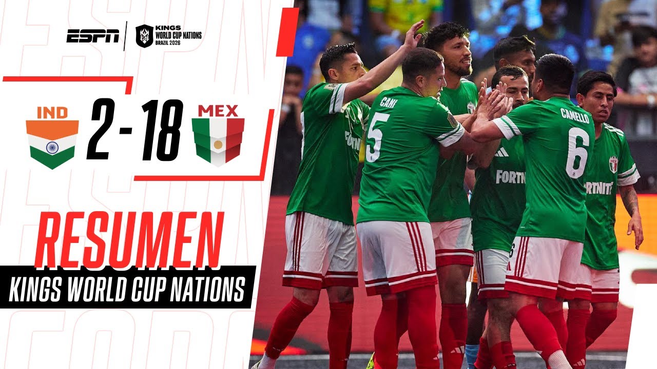 MÉXICO METIÓ 18 GOLES EN UN RESULTADO HISTÓRICO PARA LA KINGS | India 2-18 México | RESUMEN
