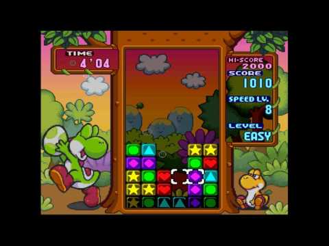 Tetris Attack SNES Gameplay - Vintage 90s Block-Matching Mayhem