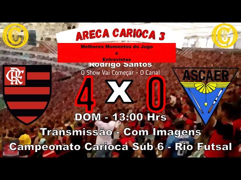 Melhores Momentos Flamengo 4 x 0 Ascaer - Campeonato Carioca Sub 6 - Rio Futsal