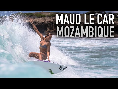 Maud Le Car Surfing Paradise in Mozambique
