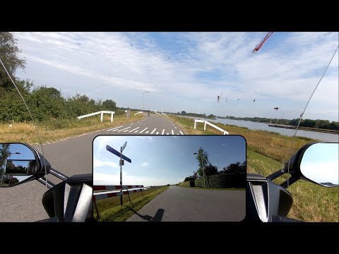 Motor Video FJR1300AE River Lek, Lekdijk from Ravenswaaij to Vianen P2