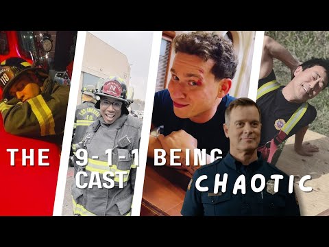 THE CAST OF 9-1-1 BEING CHAOTIC FOR 13 MINUTES