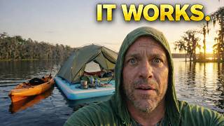 Extreme Raft Camping Challenge | Kayak Fishing Survival