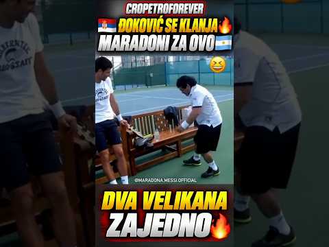 🇷🇸🔥ĐOKOVIĆ SE KLANJA MARADONI🔥🇦🇷