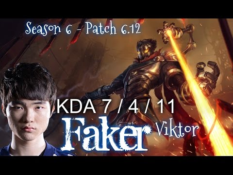 SKT T1 Faker VIKTOR Mid vs Karthus - Patch 6.12 KR | League of Legends
