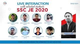 Live Interaction with selected students in SSC- JE 2020 |