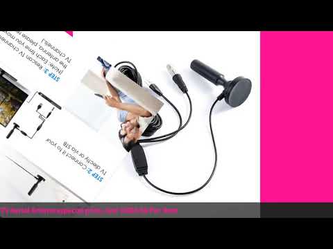 Indoor HD TV Antenna Indoor Black Television USB Amplifier Digital Ground Wave Hdtv DTMB Car TV A...