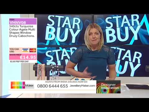 Shaded Emerald Graduated Irregular Ovals on The Late Show (JewelleryMaker) LIVE 13/06/2015