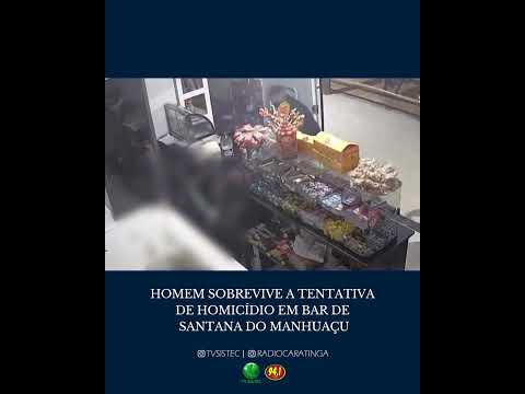 HOMEM SOBREVIVE A TENTATIVA DE HOMICÍDIO EM BAR DE SANTANA DO MANHUAÇU