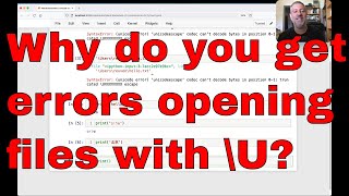 Understanding Unicode errors when opening Windows files