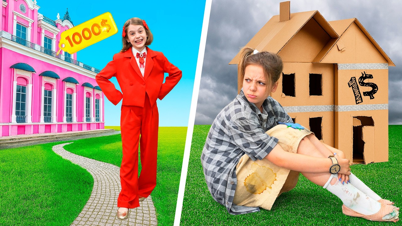 1$ vs 100 000$ House Challenge