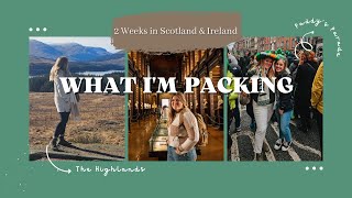 Packing Carry-On Only for 14 days Overseas | Scotland & Ireland in March