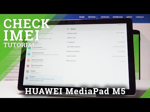 HUAWEI MediaPAD M5 Check Serial Number
