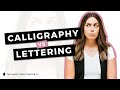 Calligraphy Vs Hand Lettering Vs Fonts What S The Difference