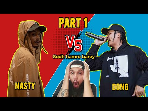 NASTY VS DONG PART 1 || #reaction Slim Boss X Nasty - Sodh Haamro Baarey