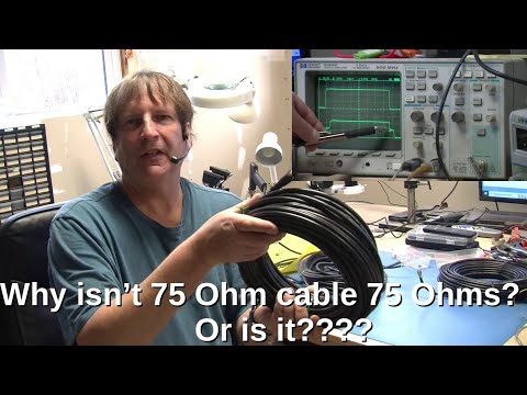 Why doesn't a 75 Ohm cable measure 75 Ohms?