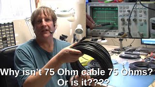 Why doesn't a 75 Ohm cable measure 75 Ohms