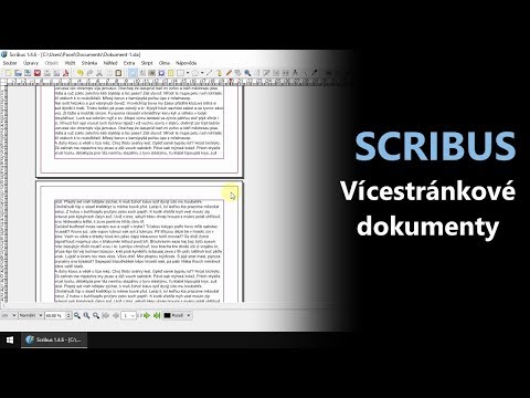 Scribus - Vícestránkové dokumenty