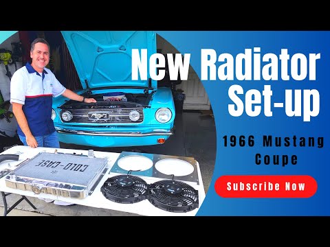 How to install an Aluminum Radiator on my 66 Mustang!!