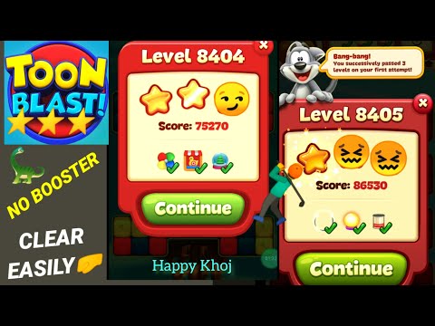 Toon Blast Level 8404 8405 😏😏