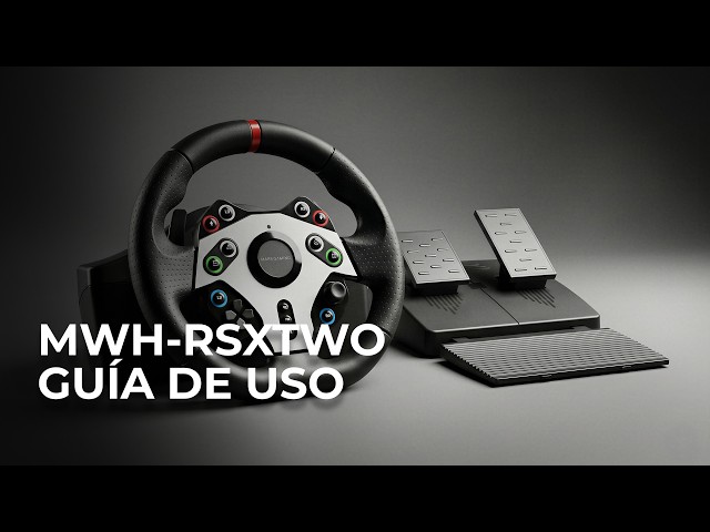 Volante Gaming Mars Gaming MWH-RSXTWO 270° DriveSense Pedalera XL video