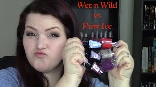 Battle of the "Gels": Wet n Wild vs Pure Ice | My Experience + Live Application