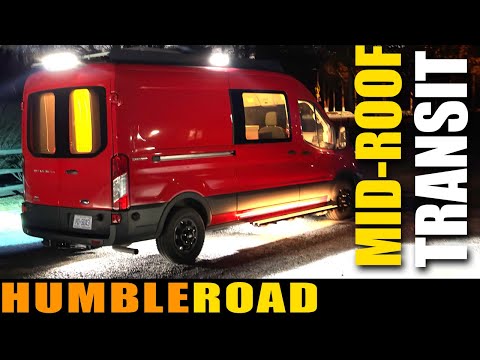 Little Red -  The shortest 148 wheelbase MIDROOF TRANSIT solo camper van full tour by Humble Road