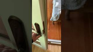 How to lock and unlock the french doors