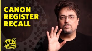 Register/Recall Function | Ask David Bergman