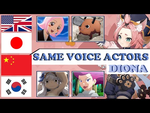 Genshin - Diona ALL Language Voice Actors, Same Anime & Game Characters