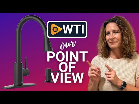 Black Kitchen Faucet with Soap Dispenser - WTI product video review