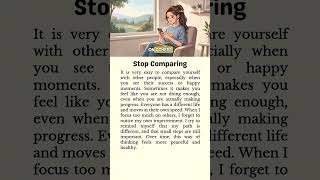 Stop Comparing #english #storytime #reading #englishspeaking #englishlearning #shorts #shortsvideo